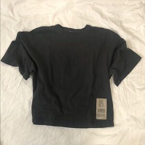 Zara charcoal grey Basic T-Shirt